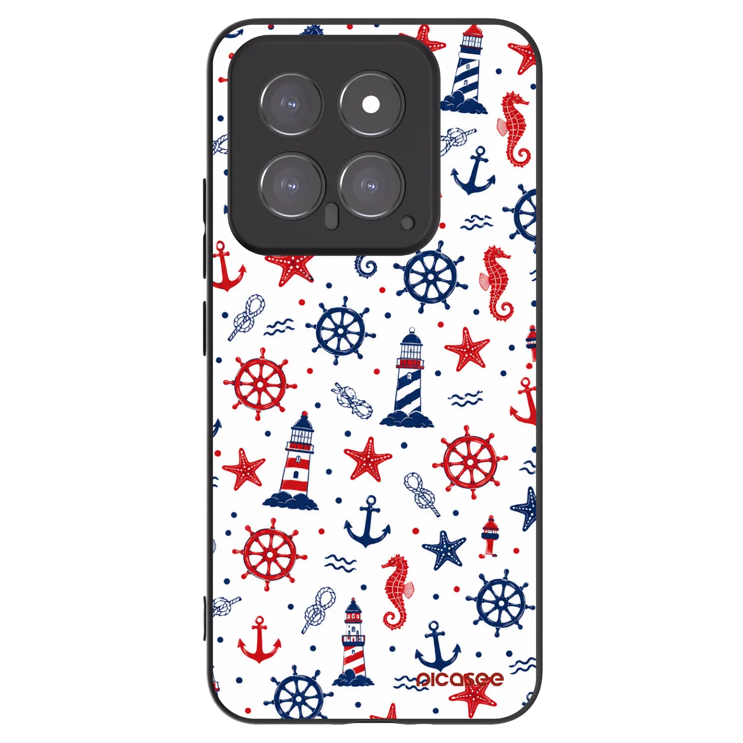 Picasee silikonski črni ovitek za Xiaomi 14 - Sailor Vibes