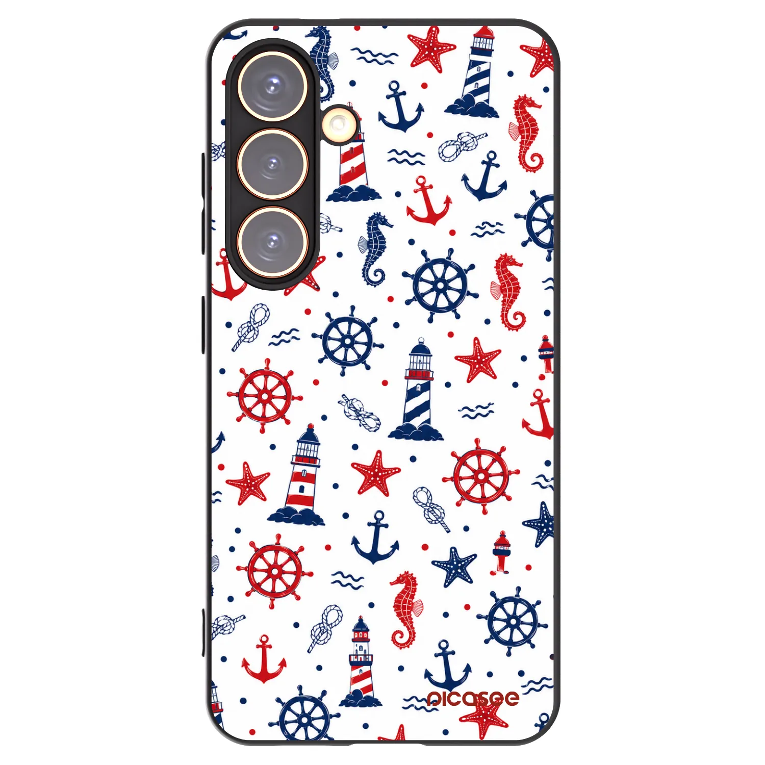 Picasee silikonski črni ovitek za Samsung Galaxy S24 S921B 5G - Sailor Vibes