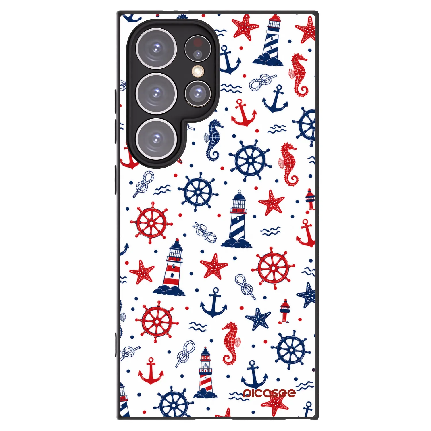 Picasee silikonski črni ovitek za Samsung Galaxy S24 Ultra S928B 5G - Sailor Vibes