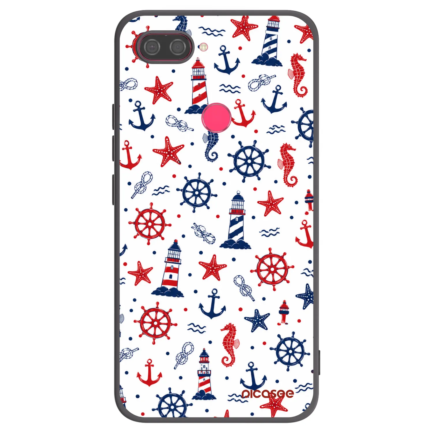 Picasee silikonski črni ovitek za Xiaomi Mi 8 Lite - Sailor Vibes