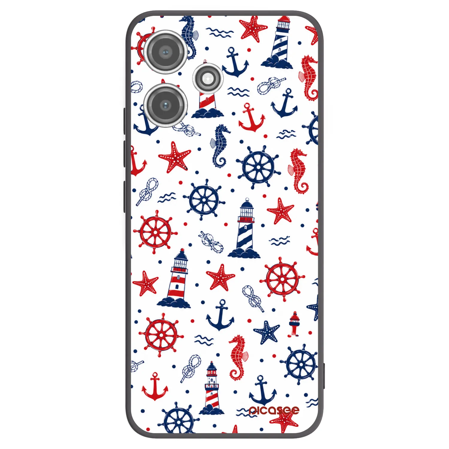 Picasee silikonski črni ovitek za Xiaomi Redmi 12 5G - Sailor Vibes