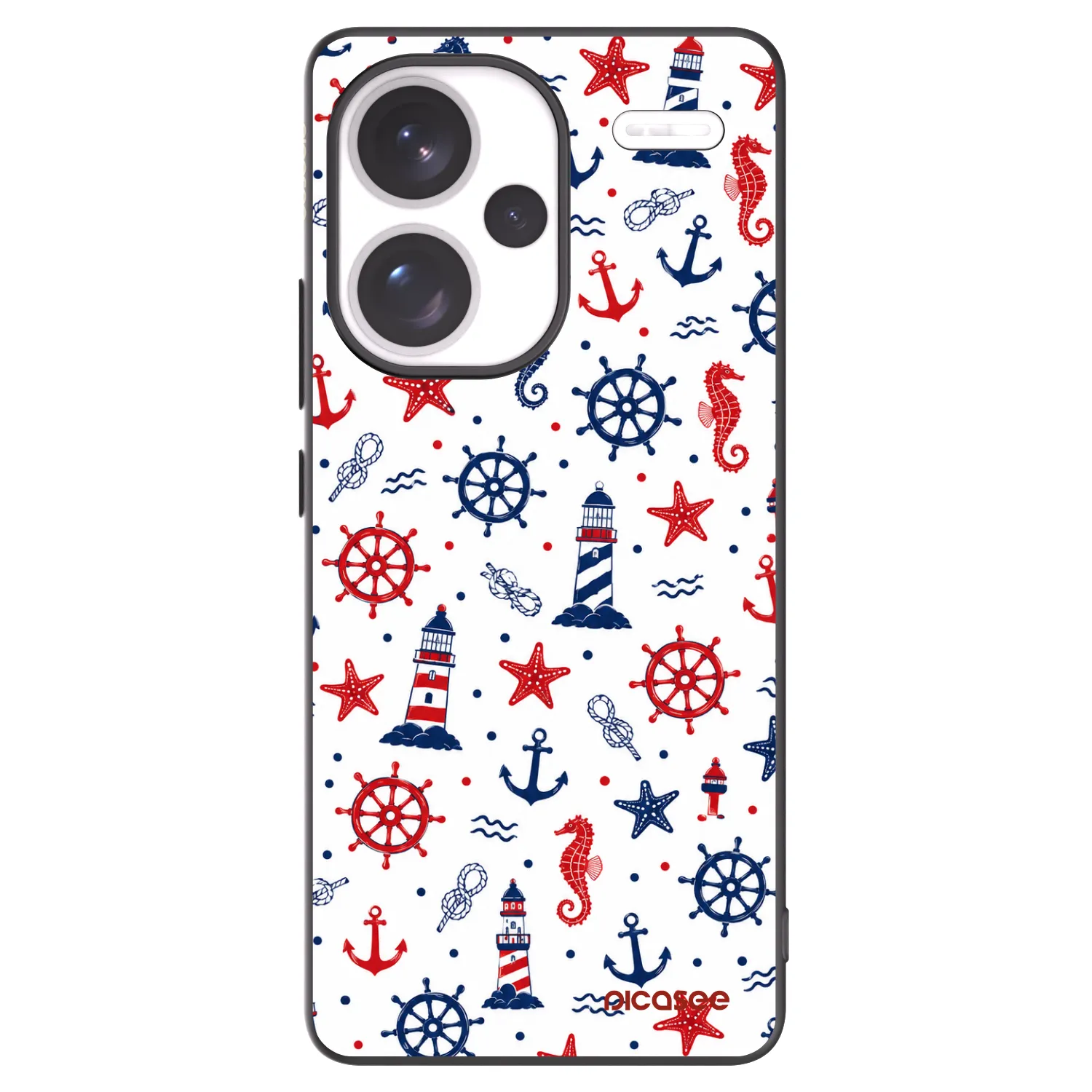 Picasee silikonski črni ovitek za Xiaomi Redmi Note 13 Pro+ 5G - Sailor Vibes