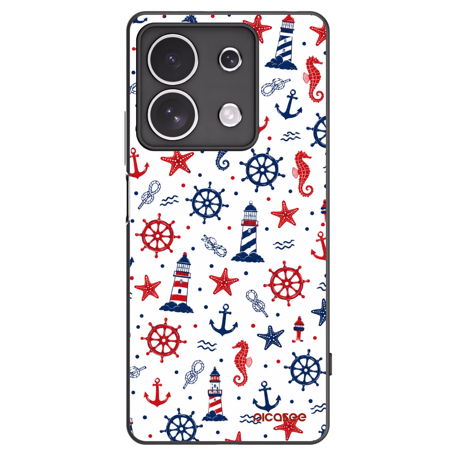 Picasee silikonski črni ovitek za Xiaomi Redmi Note 13 4G - Sailor Vibes