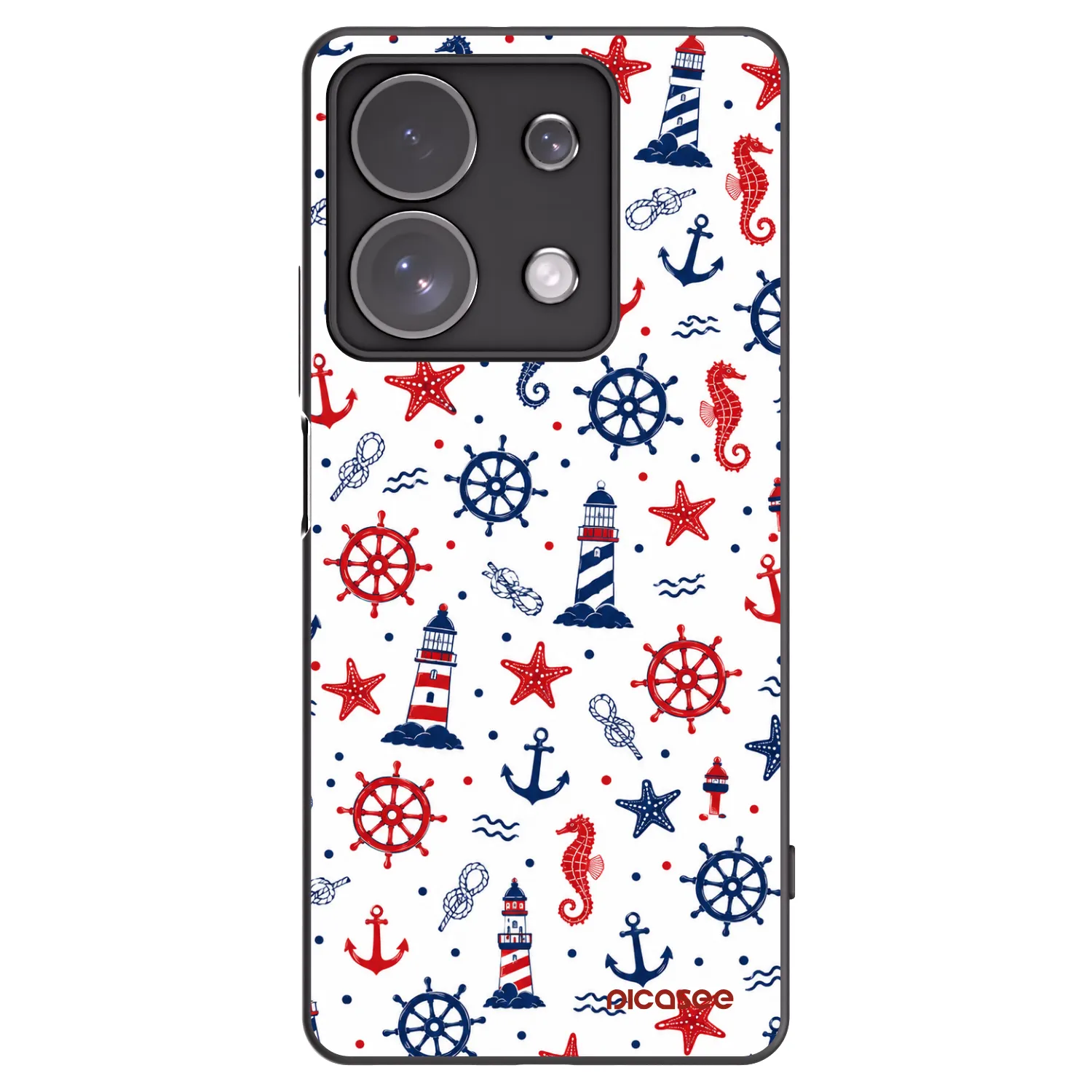 Picasee silikonski črni ovitek za Xiaomi Redmi Note 13 Pro 4G - Sailor Vibes