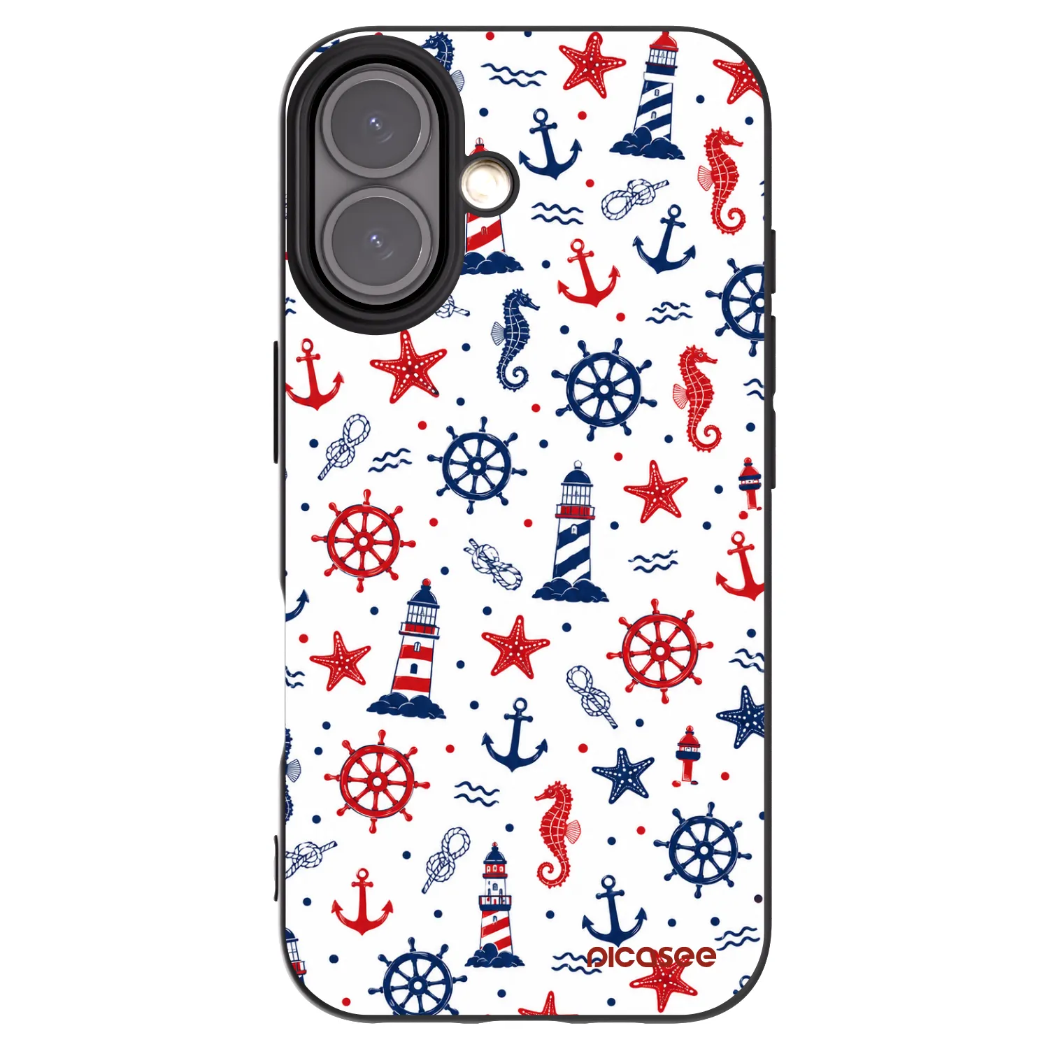 Picasee silikonski črni ovitek za Apple iPhone 16 - Sailor Vibes