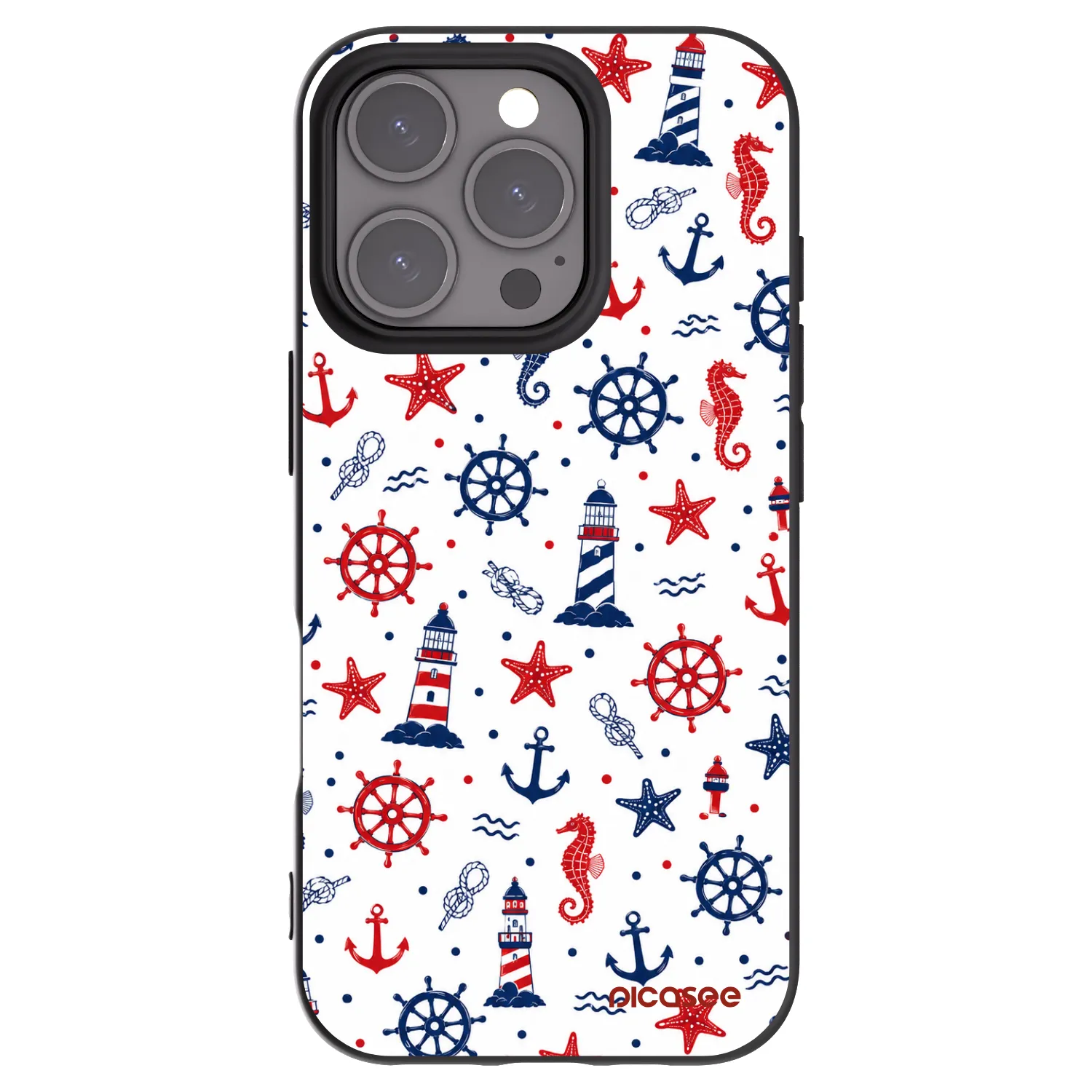 Picasee silikonski črni ovitek za Apple iPhone 16 Pro - Sailor Vibes