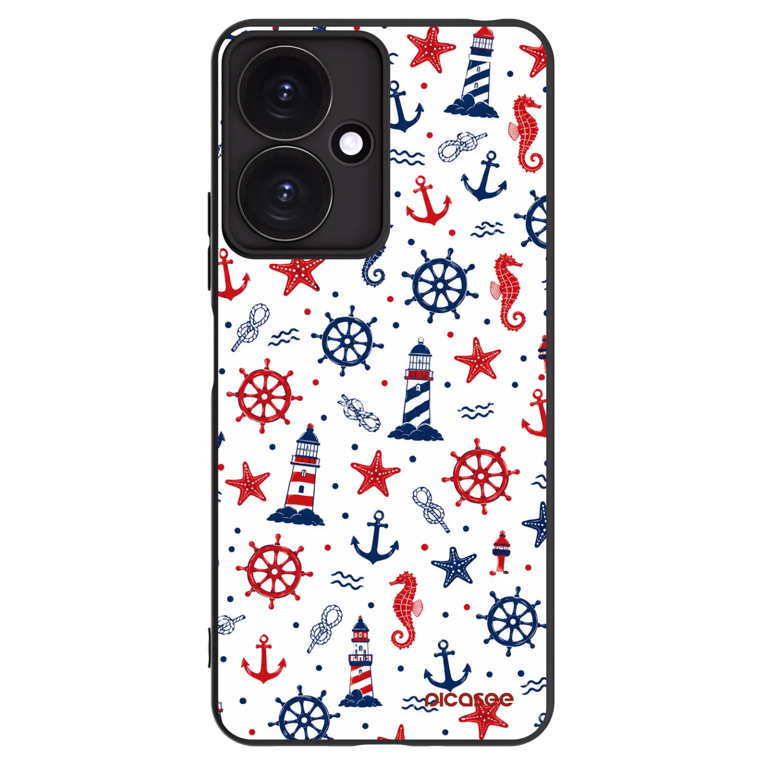 Picasee silikonski črni ovitek za Xiaomi Redmi 13C 5G - Sailor Vibes