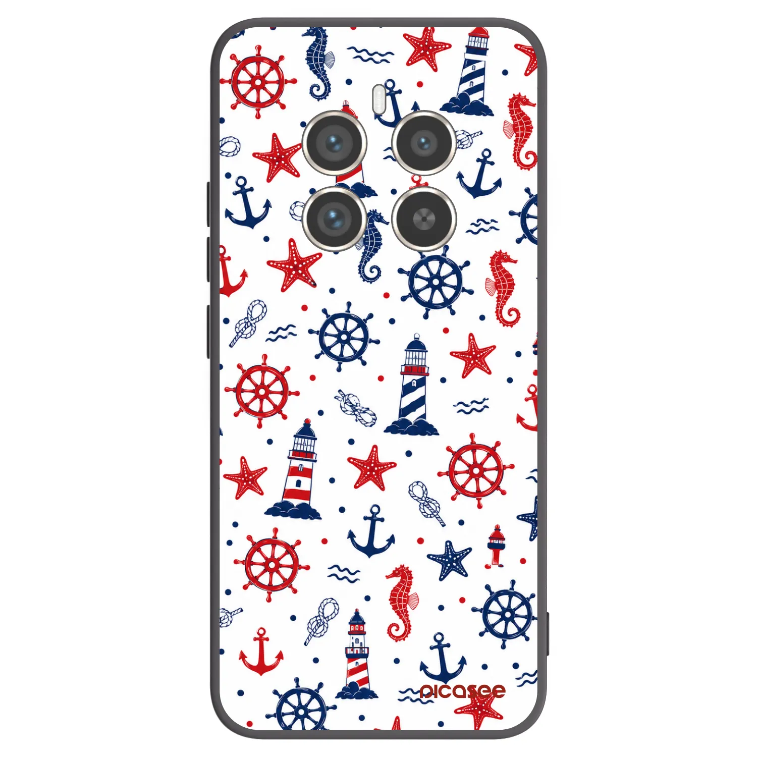 Picasee silikonski črni ovitek za Realme 12 Pro 5G - Sailor Vibes
