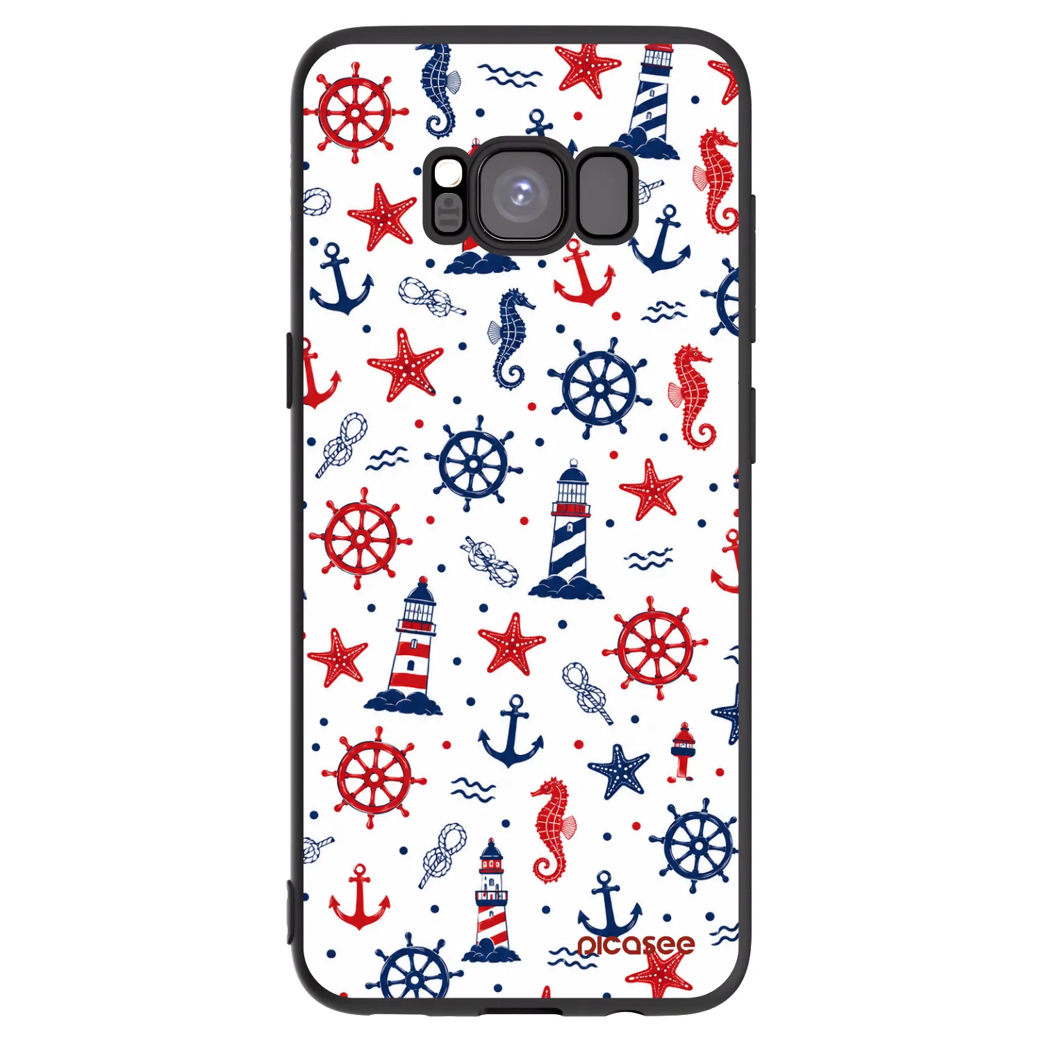 Picasee silikonski črni ovitek za Samsung Galaxy S8 G950F - Sailor Vibes