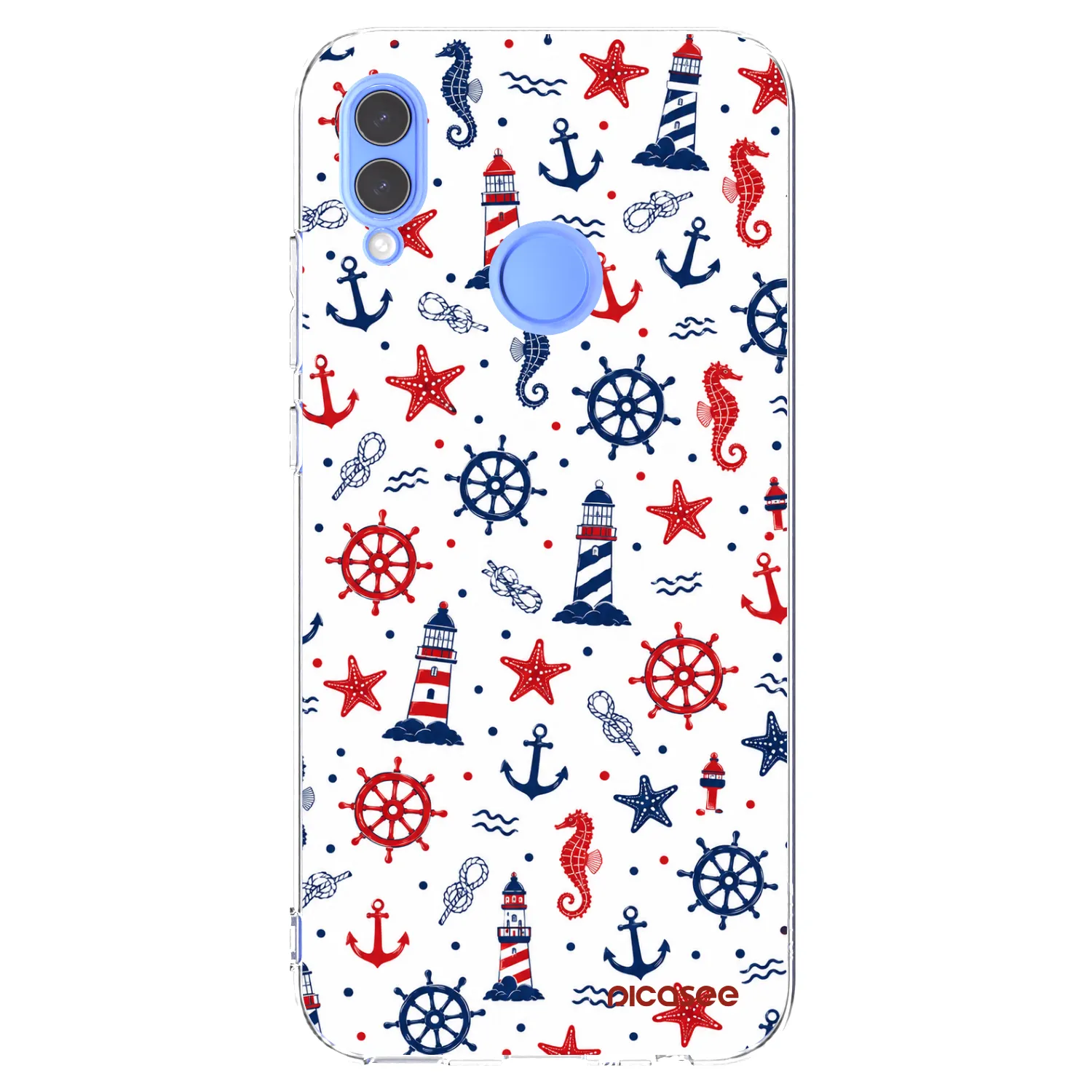 Picasee silikonski prozorni ovitek za Huawei P Smart 2019 - Sailor Vibes
