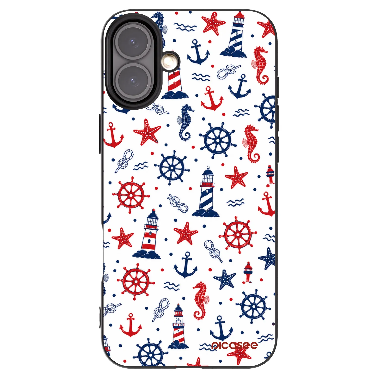 Picasee silikonski črni ovitek za Apple iPhone 16 Plus - Sailor Vibes