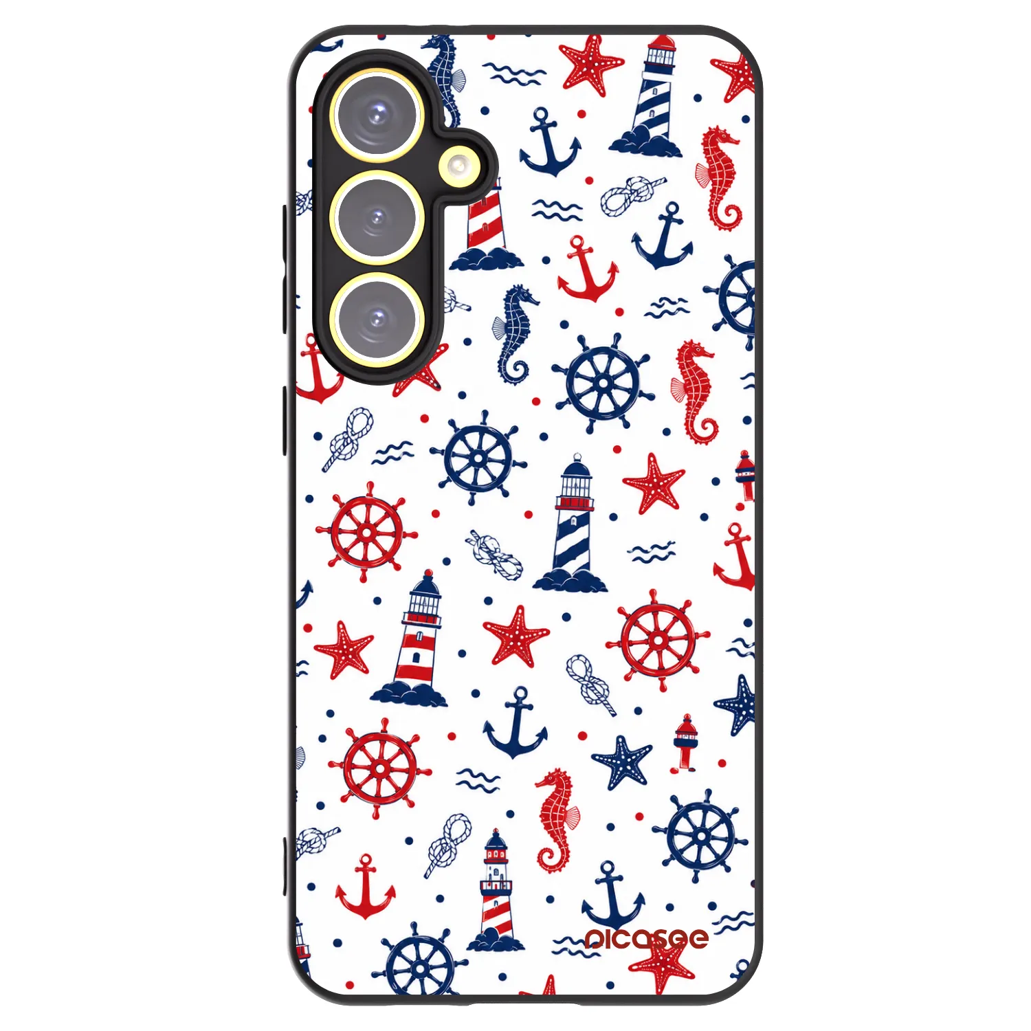 Picasee silikonski črni ovitek za Samsung Galaxy S24 FE S721B - Sailor Vibes