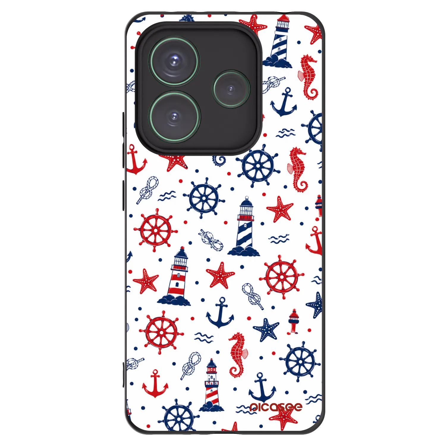 Picasee silikonski črni ovitek za Xiaomi Redmi Note 14 5G - Sailor Vibes