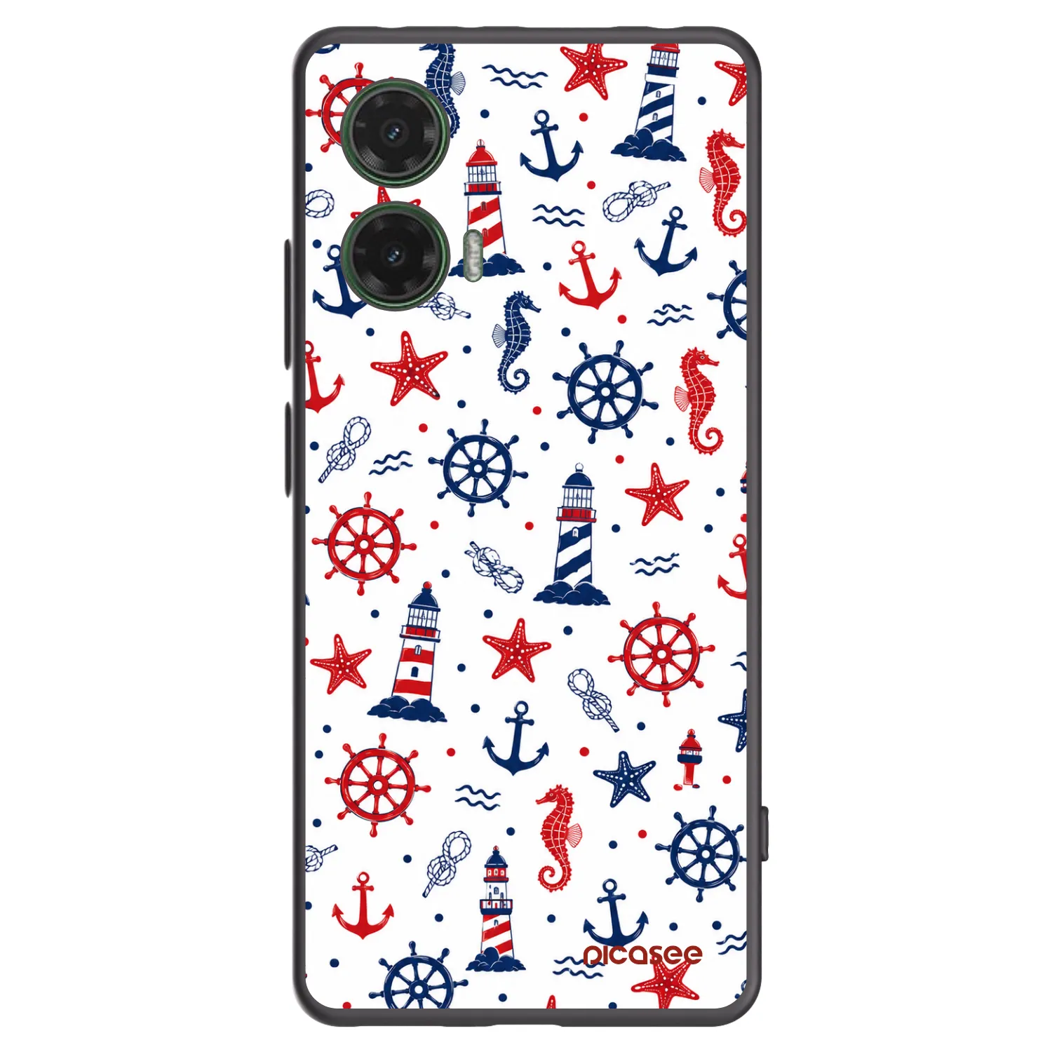 Picasee silikonski črni ovitek za Motorola Moto G35 5G - Sailor Vibes