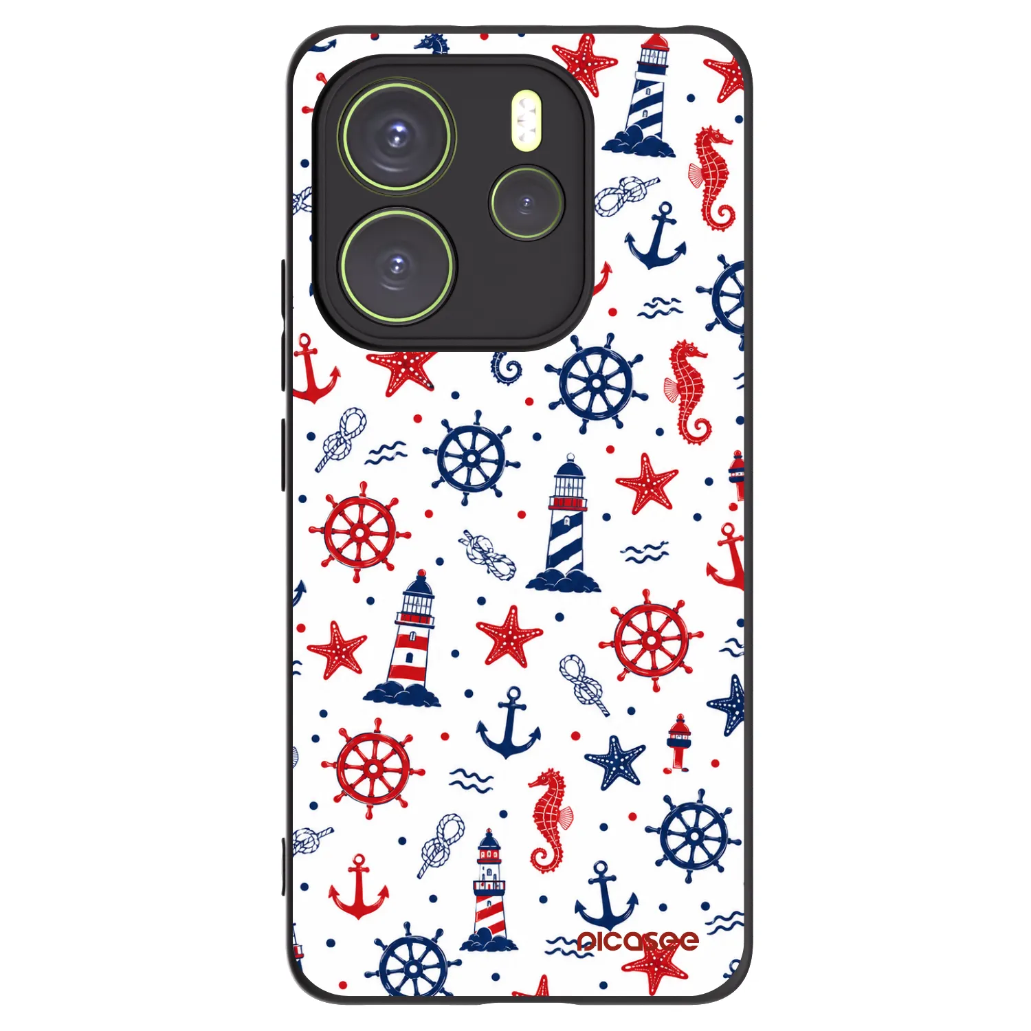 Picasee silikonski črni ovitek za Xiaomi Redmi Note 14 4G - Sailor Vibes