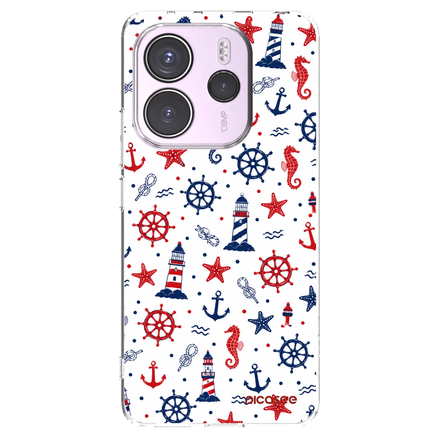 Picasee silikonski prozorni ovitek za Xiaomi Redmi Note 14 4G - Sailor Vibes
