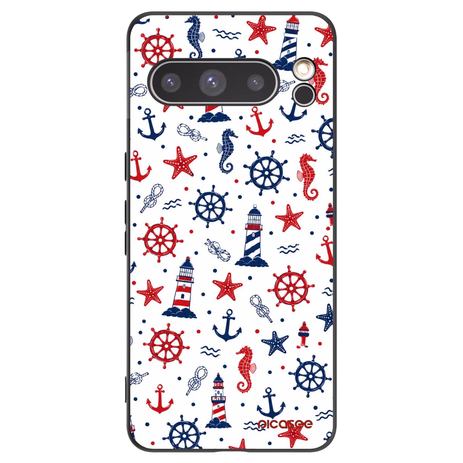 Picasee silikonski črni ovitek za Google Pixel 8 Pro - Sailor Vibes