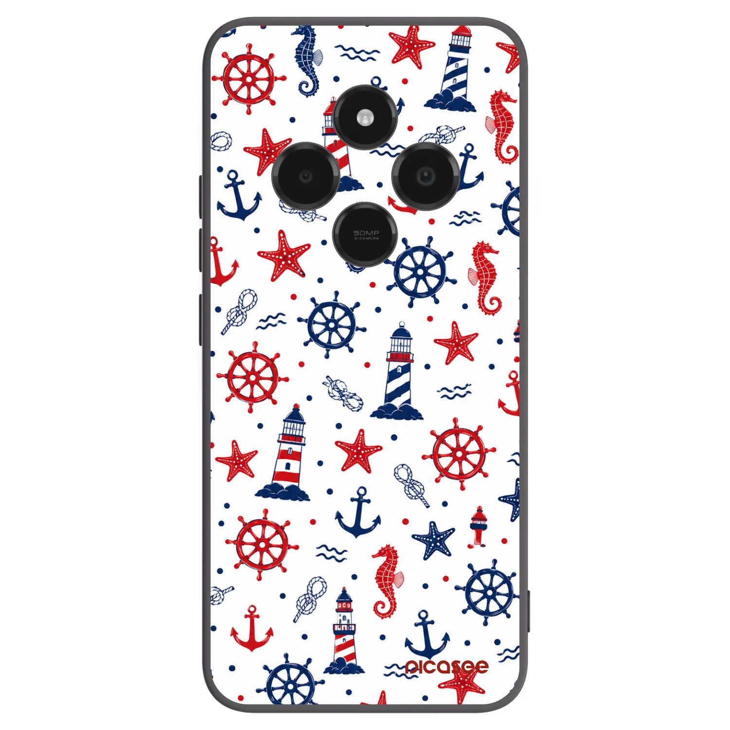 Picasee silikonski črni ovitek za Xiaomi Poco C75 - Sailor Vibes