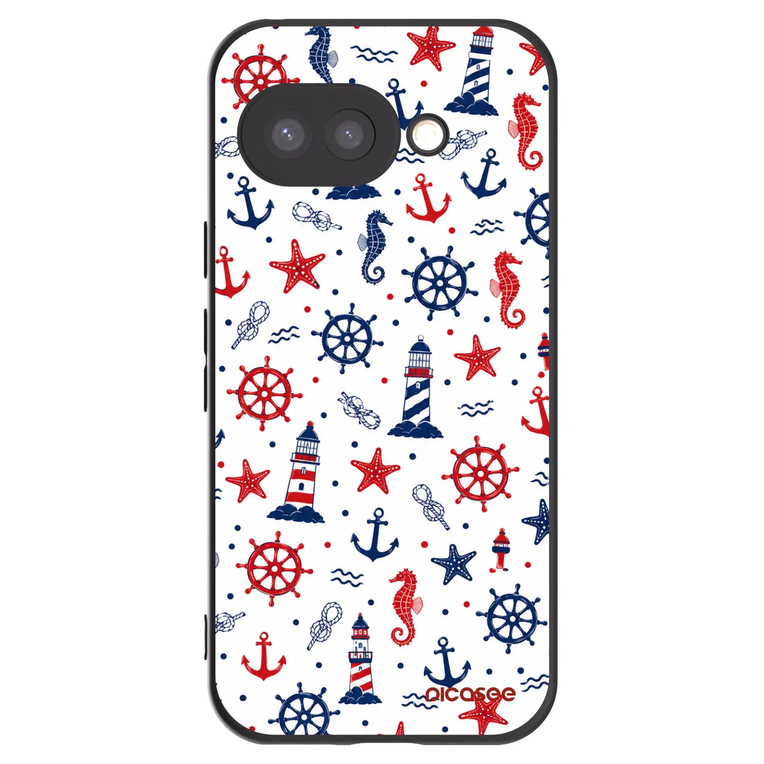 Picasee silikonski črni ovitek za Google Pixel 9a - Sailor Vibes