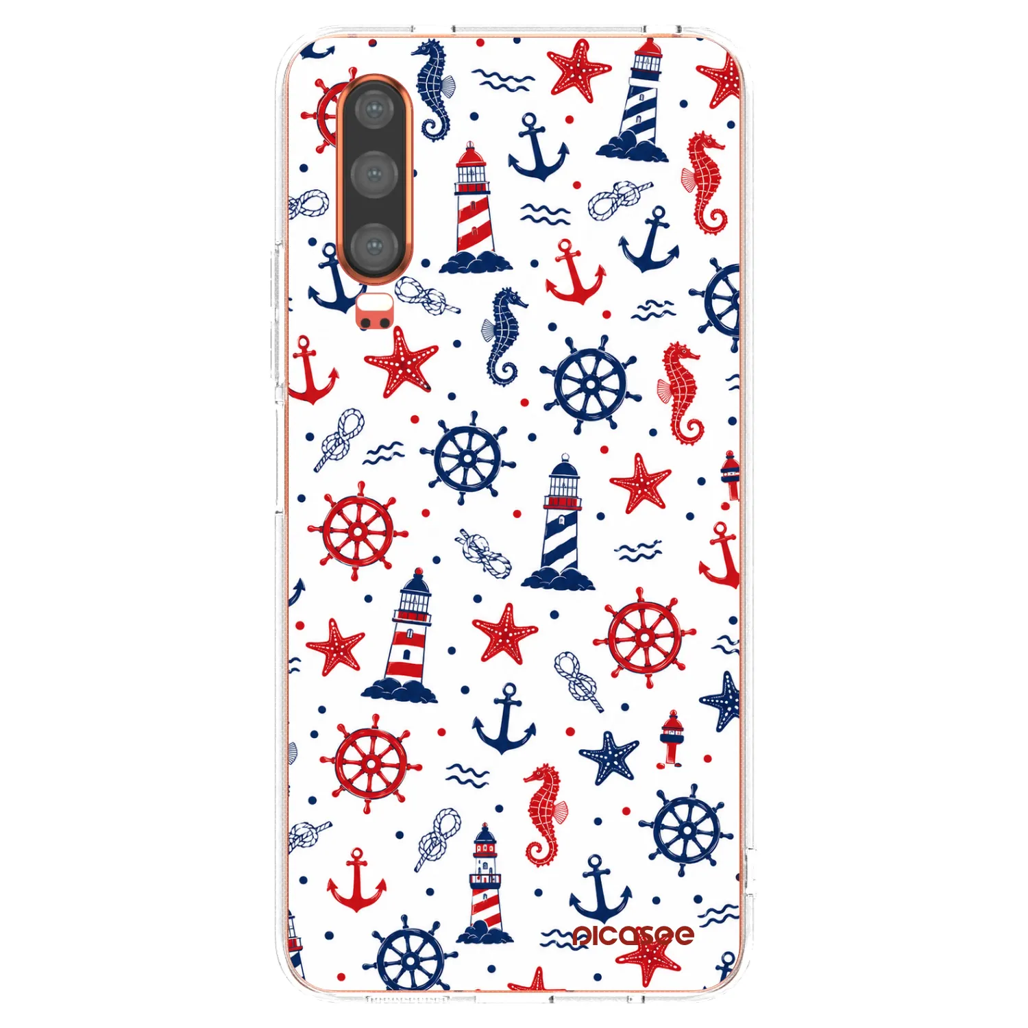 Picasee silikonski prozorni ovitek za Huawei P30 - Sailor Vibes