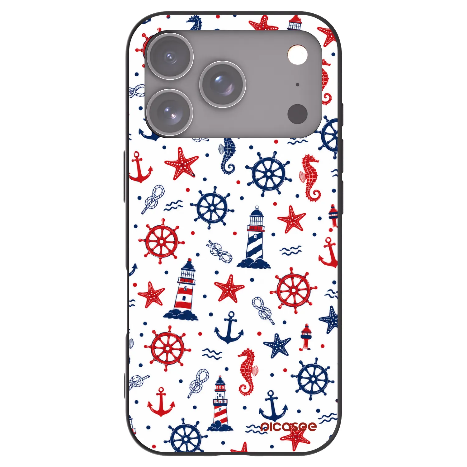 Picasee silikonski črni ovitek za Apple iPhone 17 Pro - Sailor Vibes