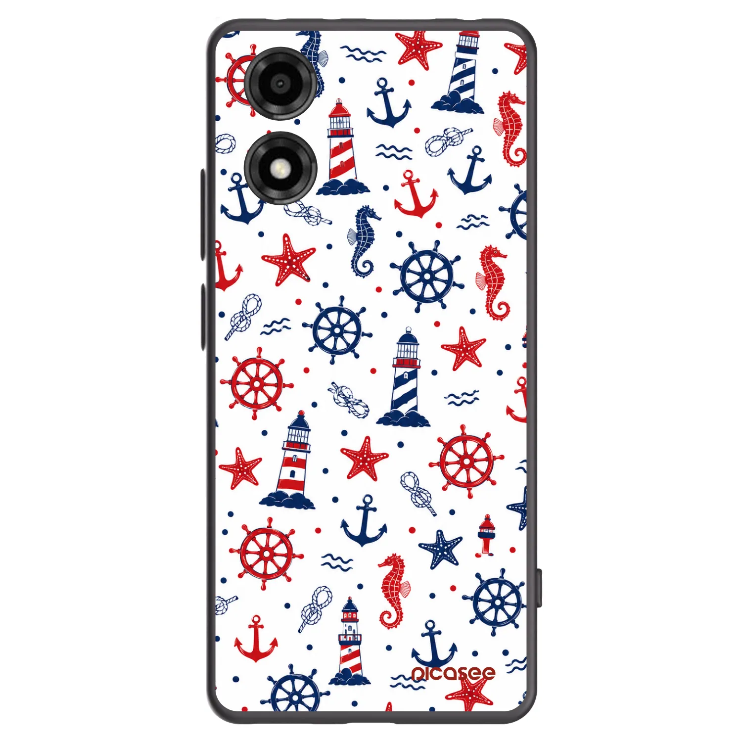 Picasee silikonski črni ovitek za Motorola Moto E14 - Sailor Vibes