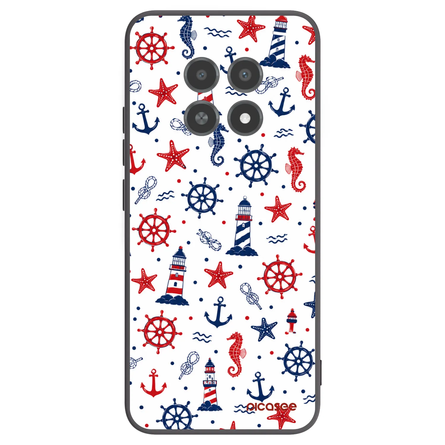 Picasee silikonski črni ovitek za Realme 12X - Sailor Vibes