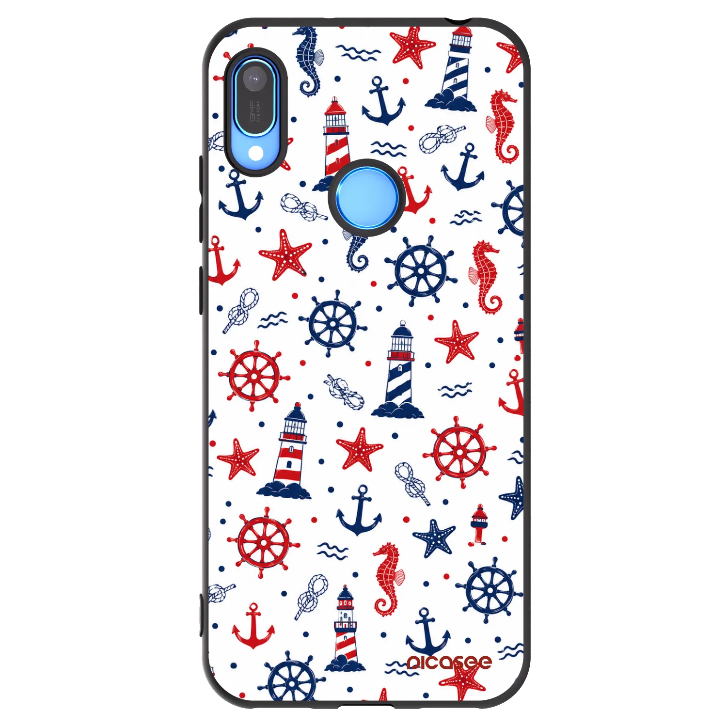 Picasee silikonski črni ovitek za Huawei Y6 2019 - Sailor Vibes