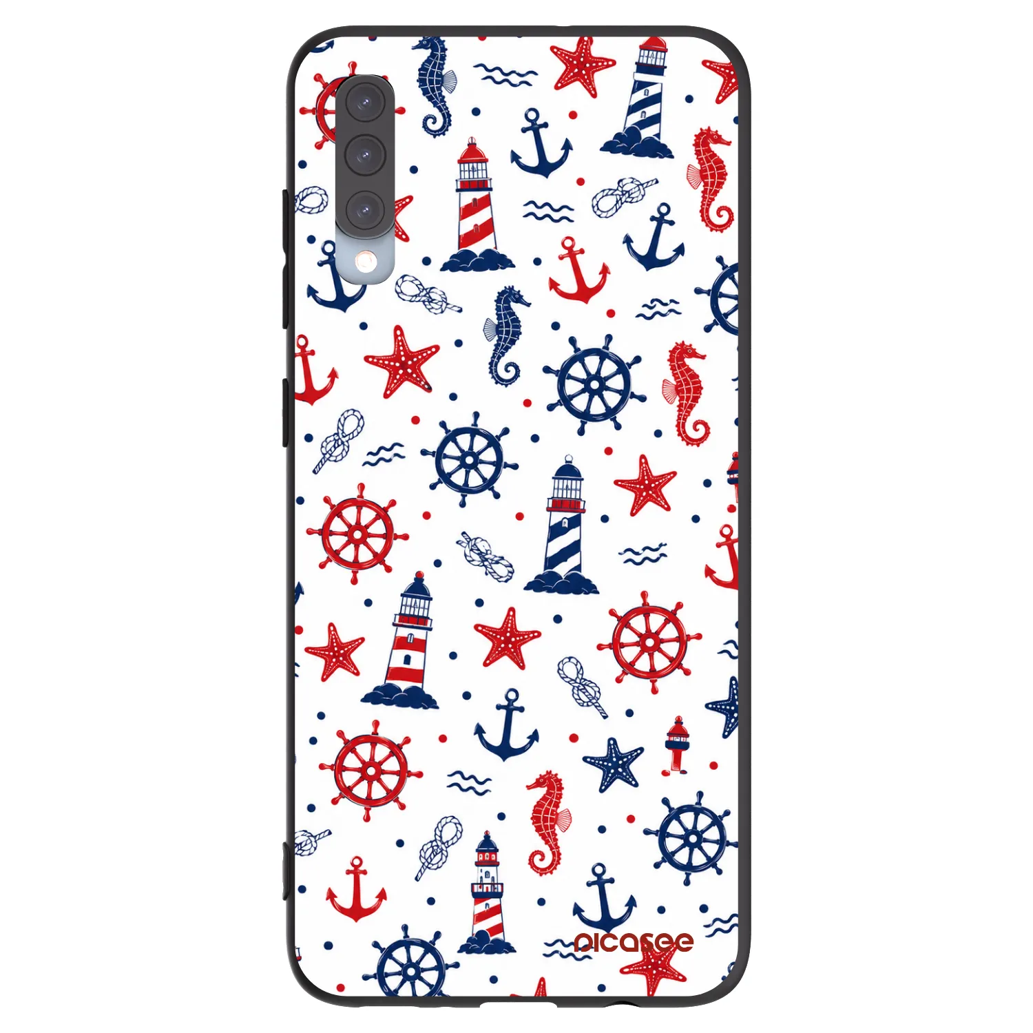 Picasee silikonski črni ovitek za Samsung Galaxy A70 A705F - Sailor Vibes