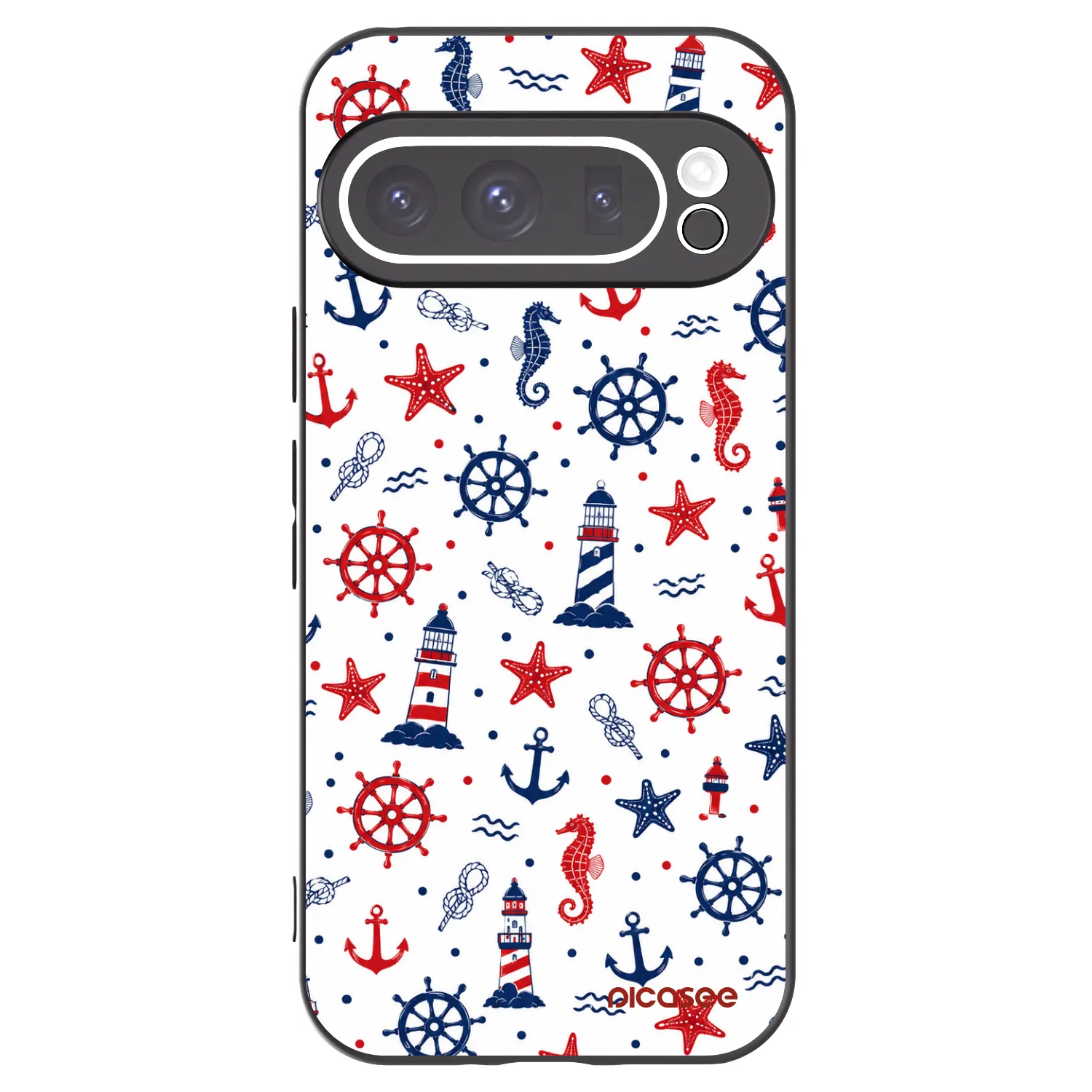 Picasee silikonski črni ovitek za Google Pixel 9 Pro XL - Sailor Vibes