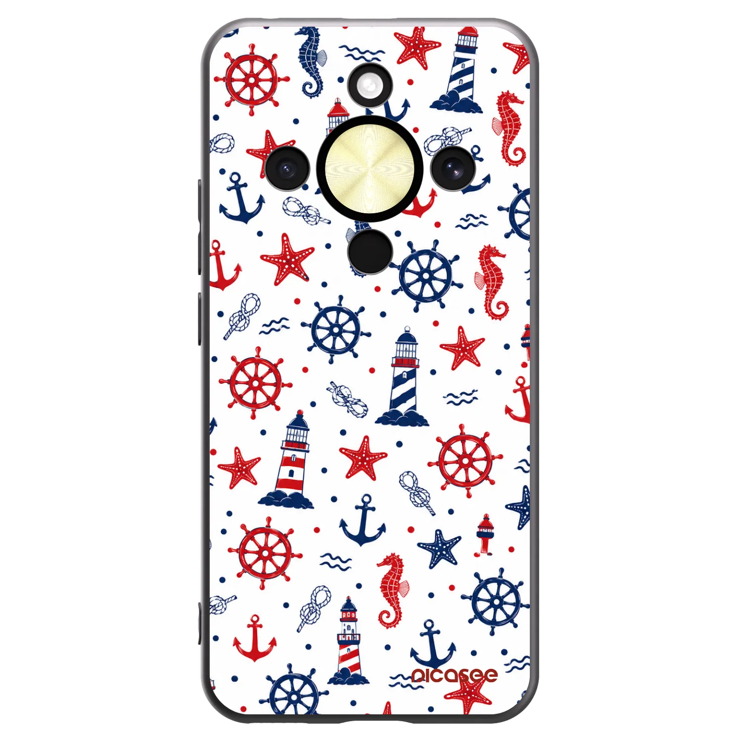 Picasee silikonski črni ovitek za Honor Magic8 Lite 5G - Sailor Vibes