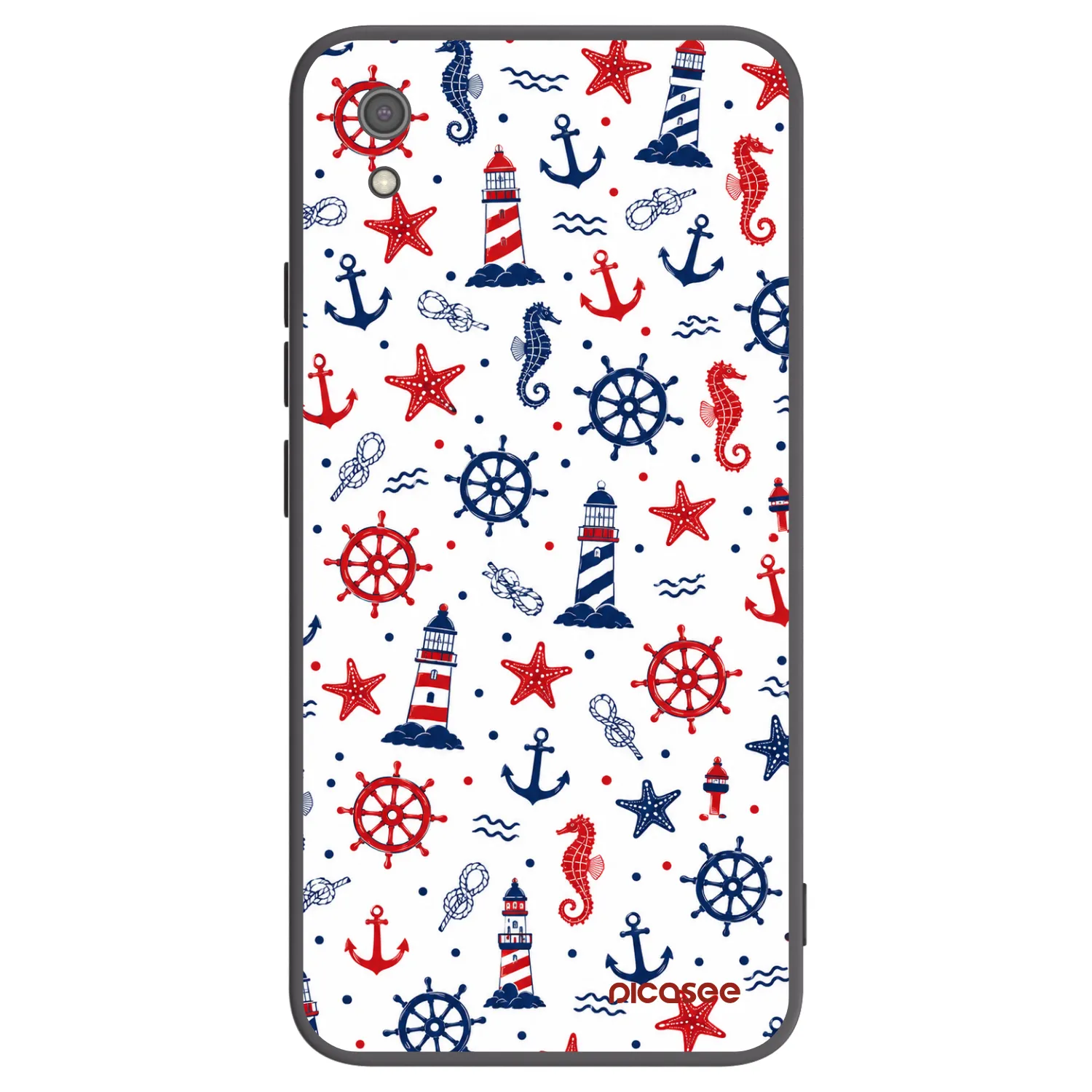 Picasee silikonski črni ovitek za Xiaomi Redmi 7A - Sailor Vibes