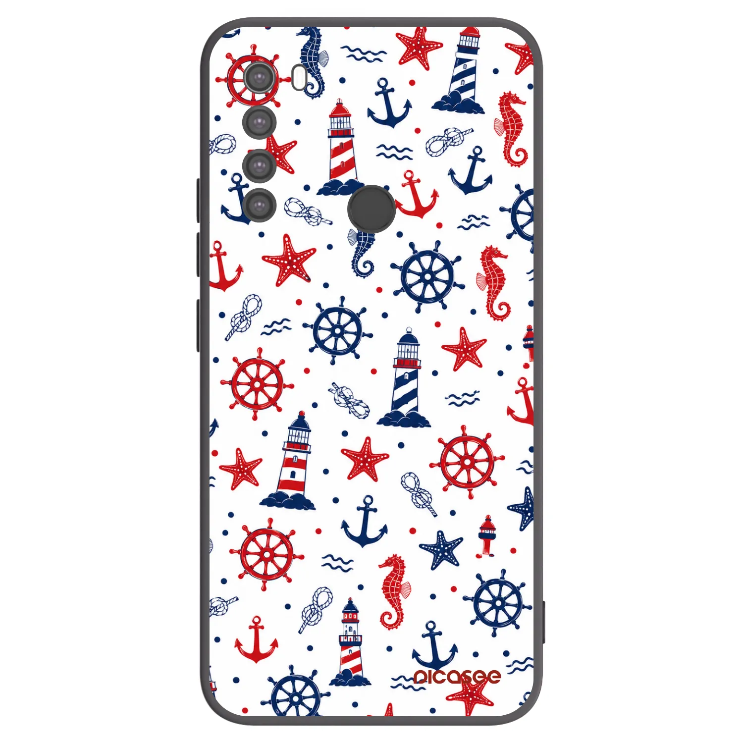 Picasee silikonski črni ovitek za Xiaomi Redmi Note 8 - Sailor Vibes