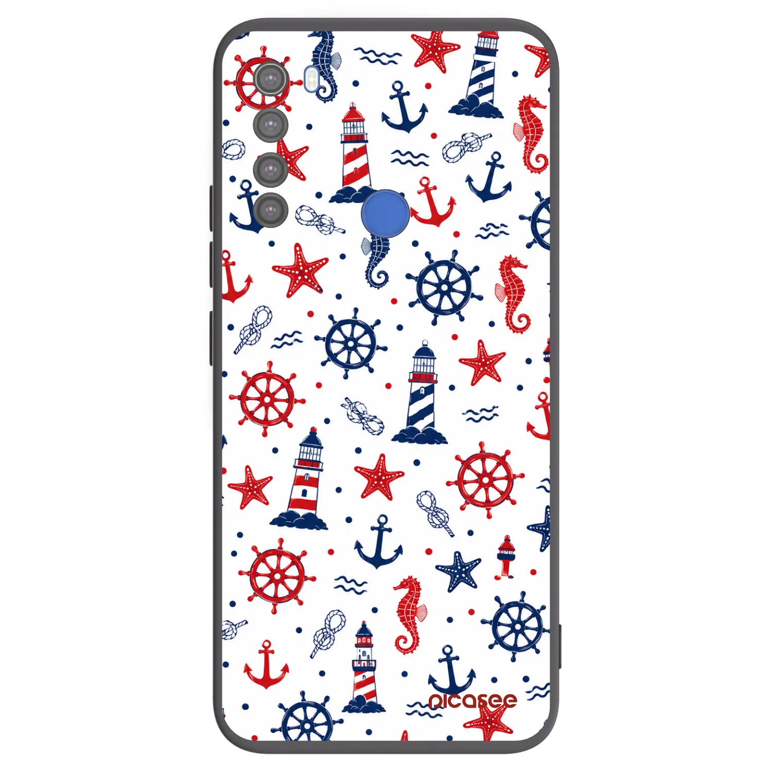 Picasee silikonski črni ovitek za Xiaomi Redmi Note 8T - Sailor Vibes