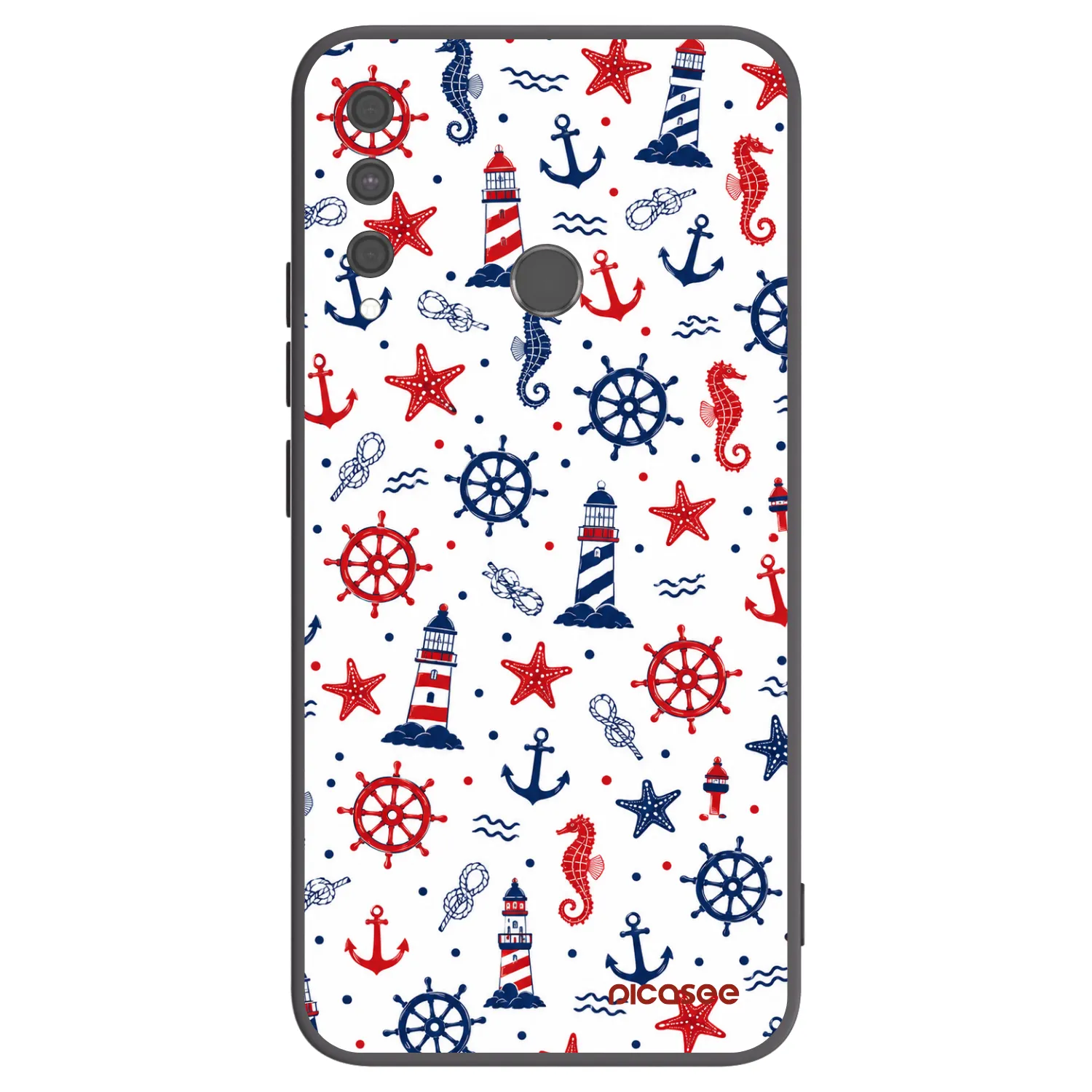 Picasee silikonski črni ovitek za Huawei P40 Lite E - Sailor Vibes