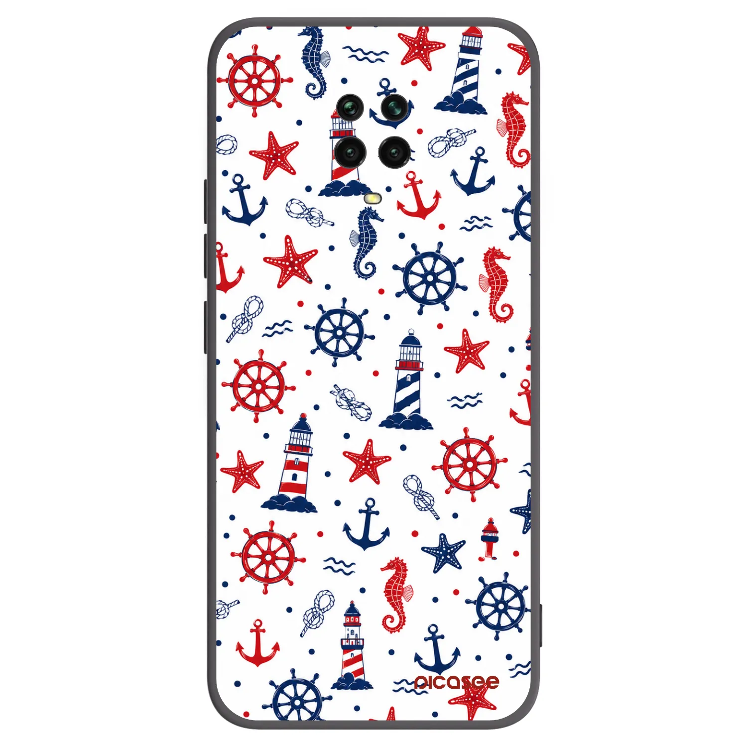 Picasee silikonski črni ovitek za Xiaomi Redmi Note 9 Pro - Sailor Vibes