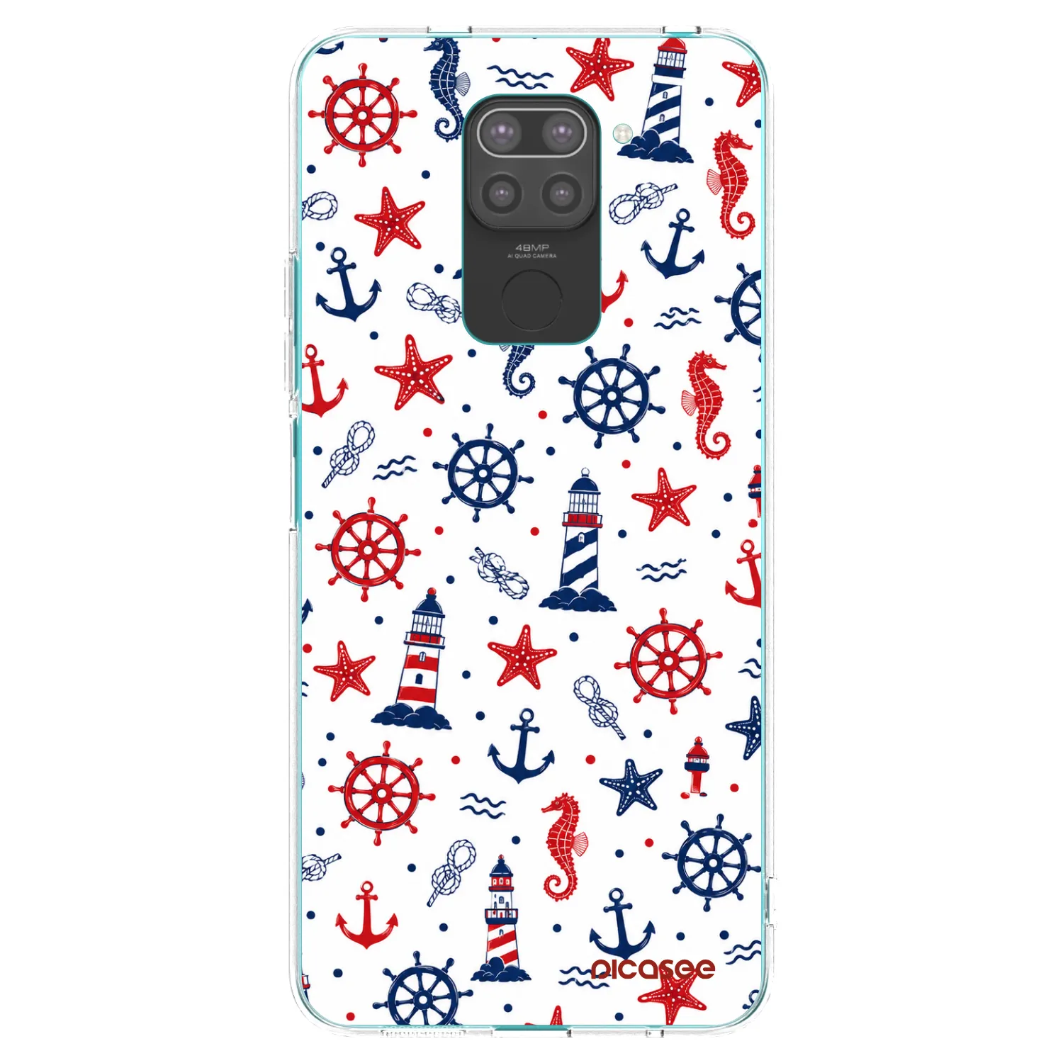 Picasee silikonski črni ovitek za Xiaomi Redmi Note 9 - Sailor Vibes