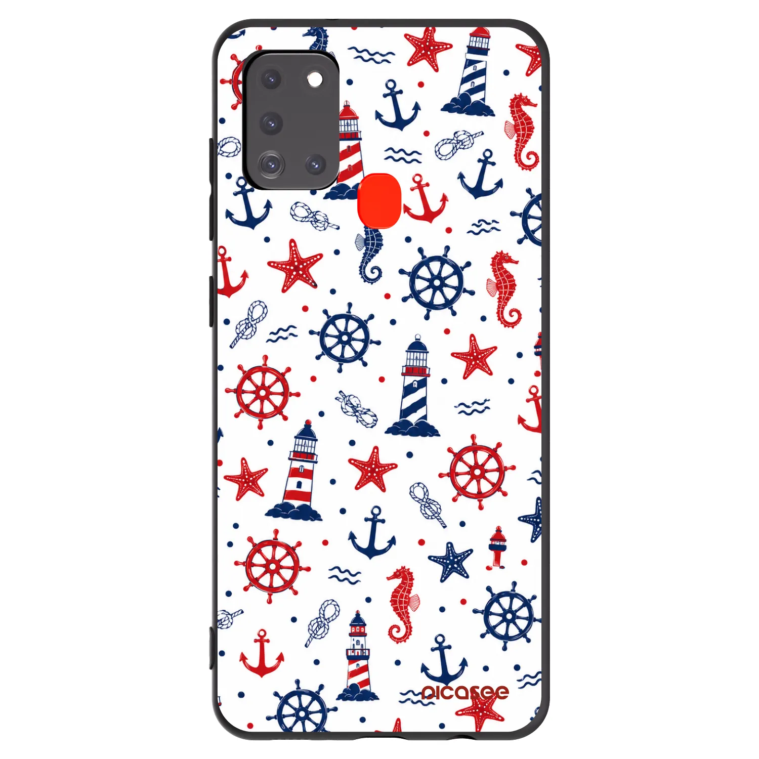 Picasee silikonski črni ovitek za Samsung Galaxy A21s - Sailor Vibes