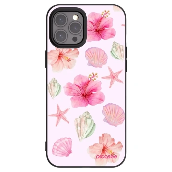 Picasee silikonski črni ovitek za Apple iPhone 12 Pro Max - Blush Lagoon