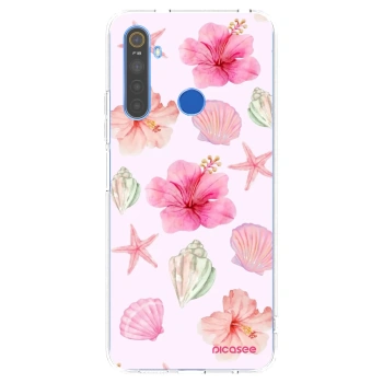 Picasee silikonski prozorni ovitek za Realme 5 - Blush Lagoon