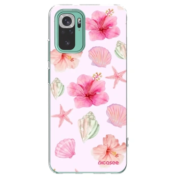 Picasee silikonski prozorni ovitek za Xiaomi Redmi Note 10 Pro - Blush Lagoon