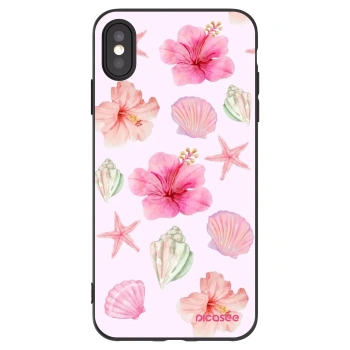 Picasee silikonski črni ovitek za Apple iPhone XS Max - Blush Lagoon