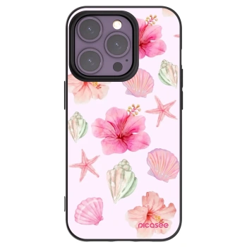 Picasee silikonski črni ovitek za Apple iPhone 14 Pro - Blush Lagoon