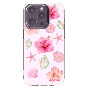 Picasee silikonski prozorni ovitek za Apple iPhone 14 Pro - Blush Lagoon