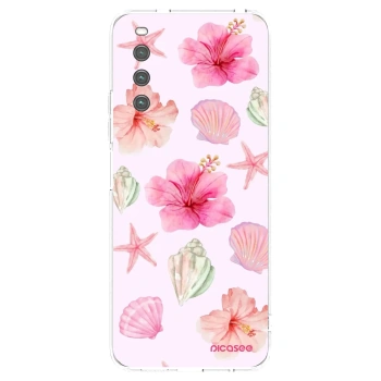 Picasee silikonski prozorni ovitek za Sony Xperia 10 IV 5G - Blush Lagoon