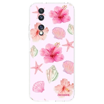Picasee silikonski prozorni ovitek za Honor 70 - Blush Lagoon