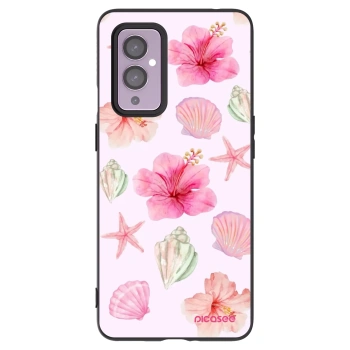 Picasee silikonski črni ovitek za OnePlus 9 - Blush Lagoon