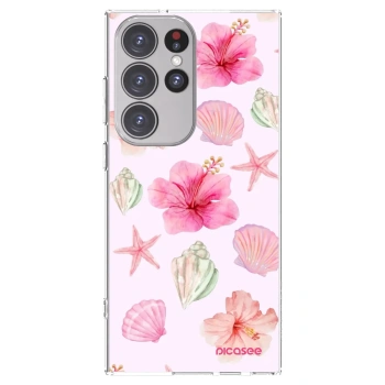 Picasee silikonski prozorni ovitek za Samsung Galaxy S23 Ultra 5G - Blush Lagoon