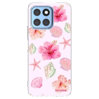 Picasee silikonski prozorni ovitek za Honor X8 5G - Blush Lagoon
