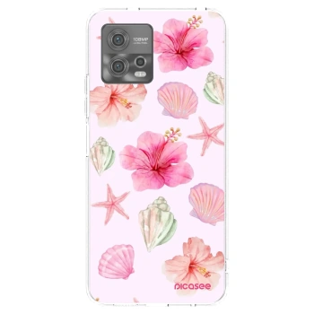 Picasee silikonski prozorni ovitek za Motorola Moto G72 - Blush Lagoon
